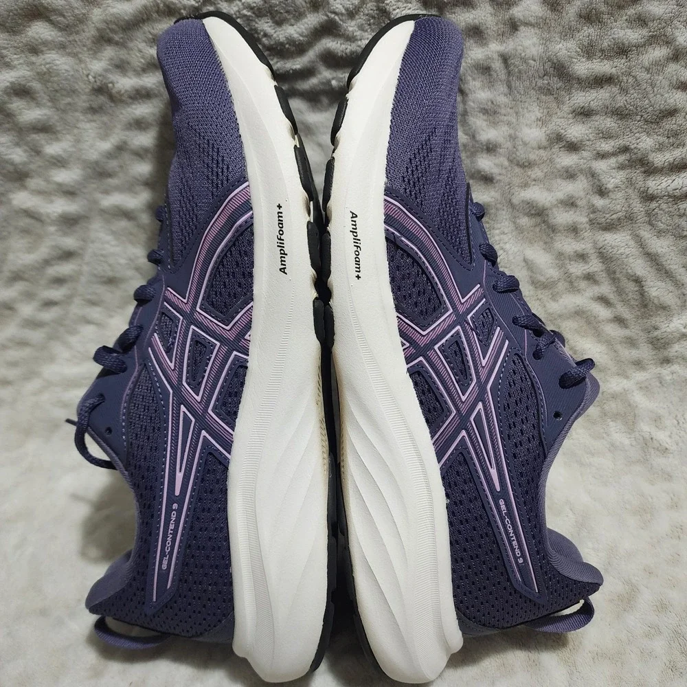 asics Women's Gel-Contend 9 Running Shoes sz 11 Indigo Fog/Light Ube workout